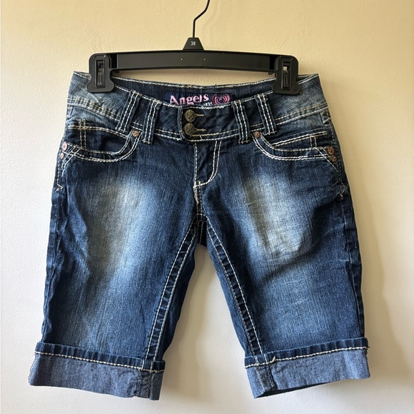 Angels Y2K Capri Jeans - Picture 1 of 9